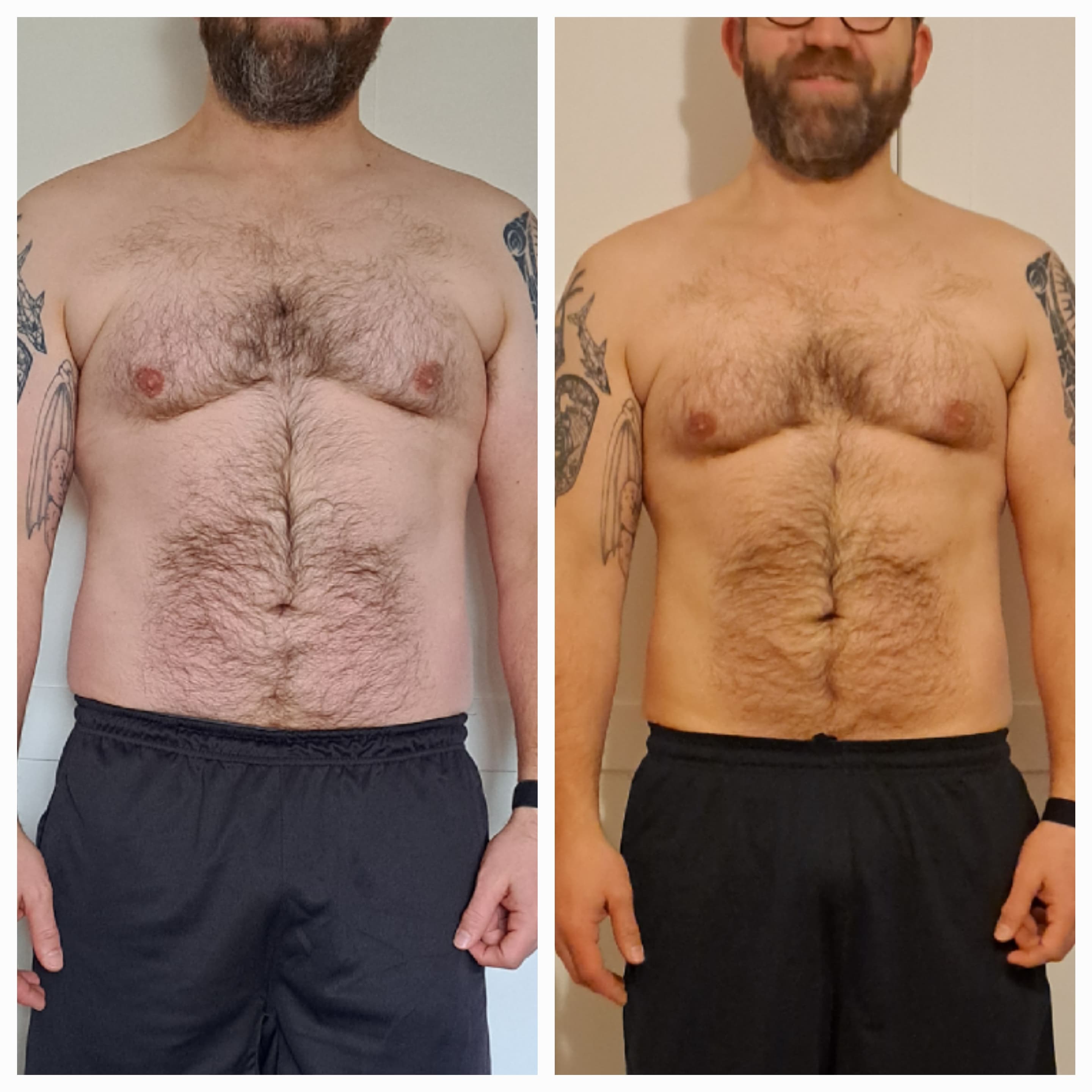 Sam, before and after stepping away from rugby and taking up running